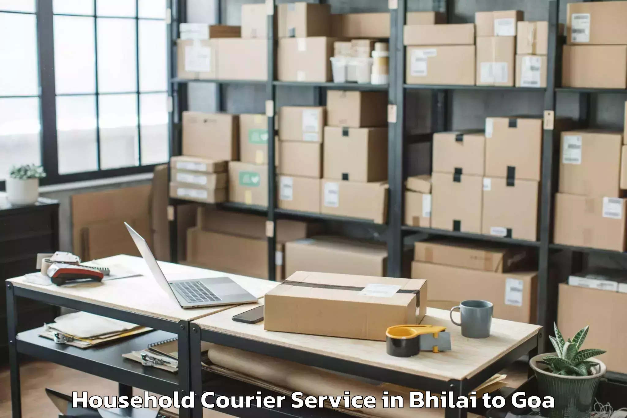 Hassle-Free Bhilai to Varca Household Courier